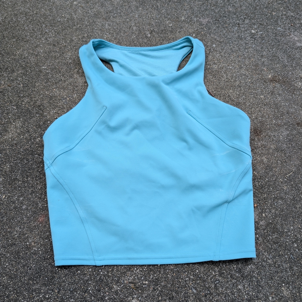 Blue Racerback Athletic Tank Top - Picture 5 of 5